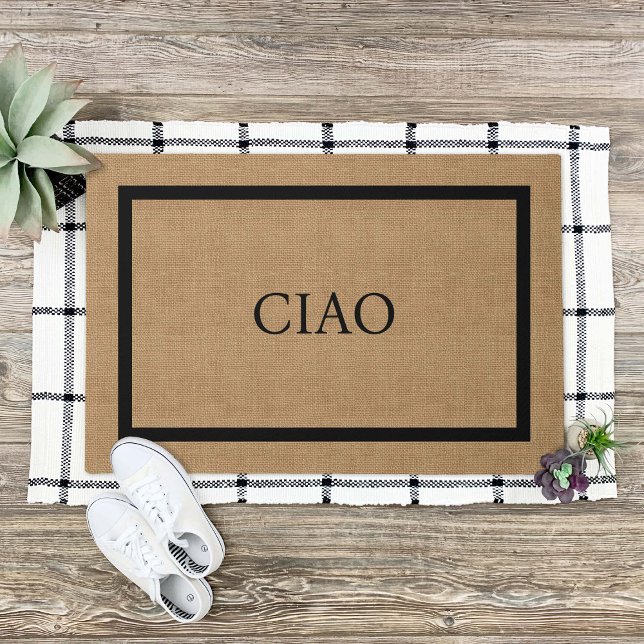 Modern Rustic Ciao Doormat (Creator Uploaded)