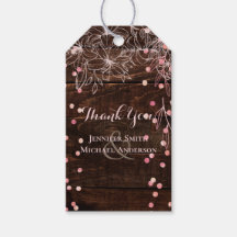 Modern Rustic Dusty Rose Pink Confetti Wedding