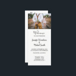 Modern rustic elegant photo wedding program<br><div class="desc">Modern rustic elegant photo wedding ceremony program.
You can add your own photo and text to personalise.
This wedding program is part of the Modern elegant photo wedding collection.</div>