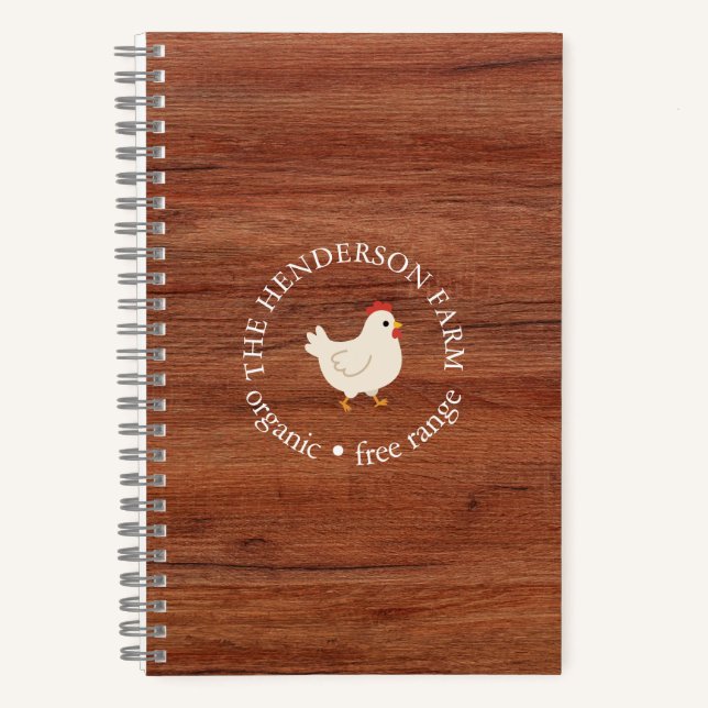 Modern Rustic Farmhouse Business  Notebook (Front)
