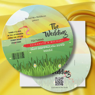 Modern Rustic Festival  Wedfest Wedding Invitation