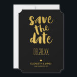 Modern Rustic Gold Save The Date Wedding<br><div class="desc">Modern Rustic Gold Save The Date Wedding</div>