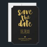 Modern Rustic Gold Save The Date Wedding<br><div class="desc">Modern Rustic Gold Save The Date Wedding</div>