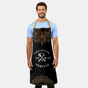 Modern Rustic GRILLMASTER Custom Cool Adult Apron