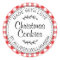 Modern Rustic Homemade Christmas Cookies Red Check