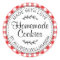 Modern Rustic Homemade Cookies Red Check