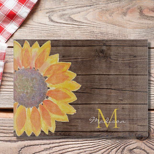 Modern Rustic Monogram  Cutting Board (Creator Uploaded)