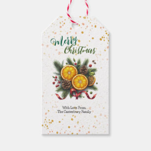Modern Rustic Nature Christmas  Gift Tags