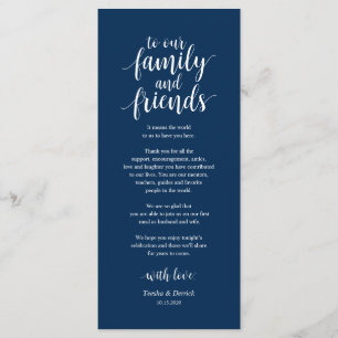 Modern Rustic, Navy Place Setting Thank You Cards