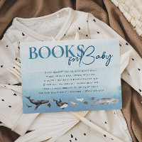 Modern Rustic Ocean Baby Shower Books For Baby