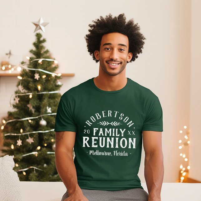Modern Rustic Personalised Family Reunion Tee (Creator Uploaded)