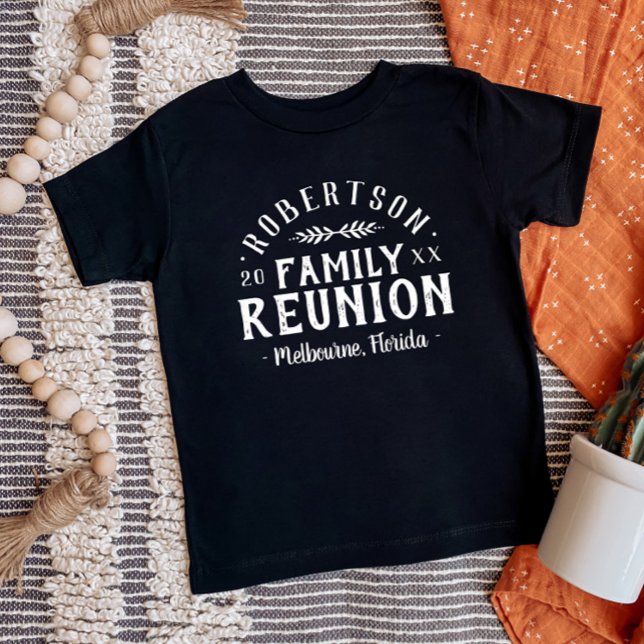 Modern Rustic Personalised Family Reunion Tee (Creator Uploaded)