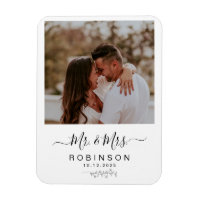 Modern Rustic Photo Botanical Wedding