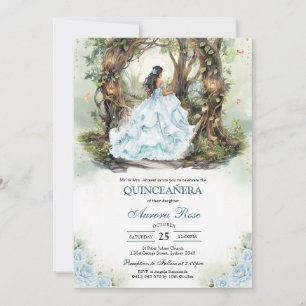 Modern Rustic Quinceanera Invitation