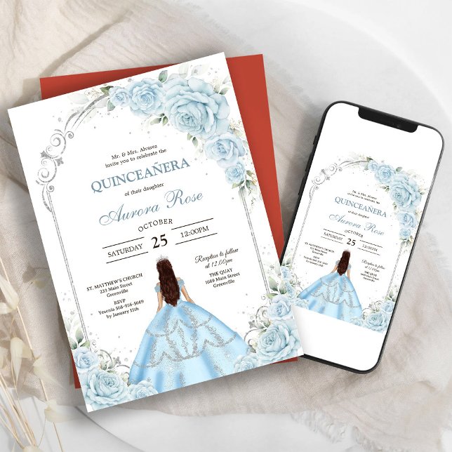Modern Rustic Quinceanera Invitation (Creator Uploaded)