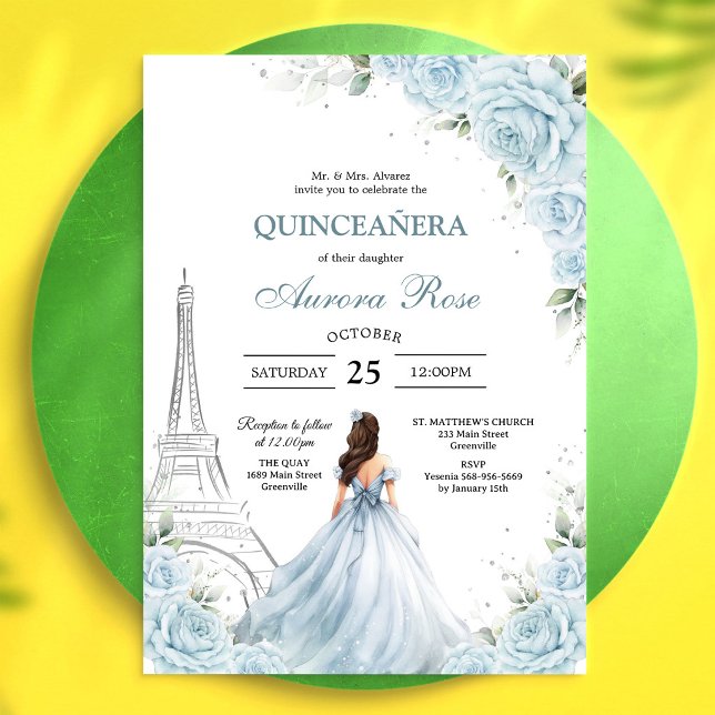 Modern Rustic Quinceanera Invitation (Creator Uploaded)