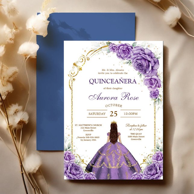 Modern Rustic Quinceanera Invitation (Creator Uploaded)