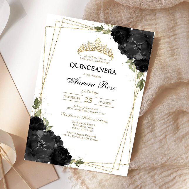 Modern Rustic Quinceanera Invitation (Creator Uploaded)
