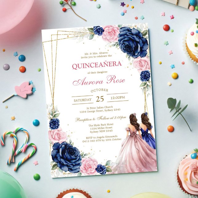 Modern Rustic Quinceanera Invitation (Creator Uploaded)