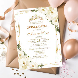 Modern Rustic Quinceanera Invitation