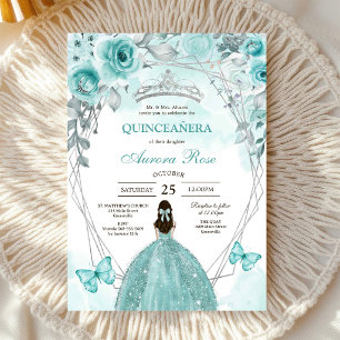 Modern Rustic Quinceanera Invitation