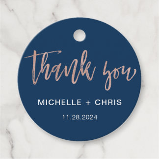 Modern Rustic Script Calligraphy Wedding Favour Ta Favour Tags