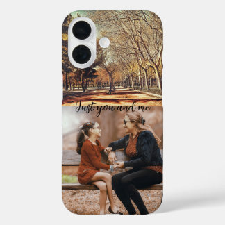 Modern rustic style photgraphy Personalised Cute iPhone 16 Case
