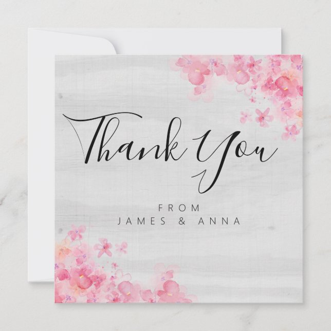 Modern Rustic Thank you Card (Front)