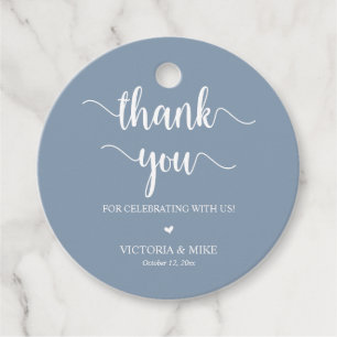 Modern Rustic, Wedding Thank you Gifts, Favour Tags