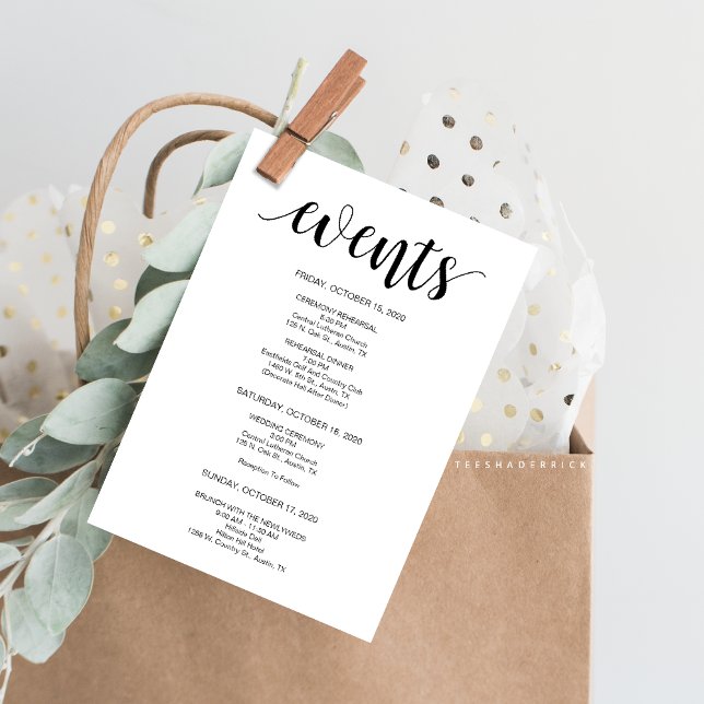 Modern Rustic Wedding Welcome and Itinerary Card (Day of Wedding Itineraries Card, Events and Welcome Notes for your outstation guests in rustic theme)