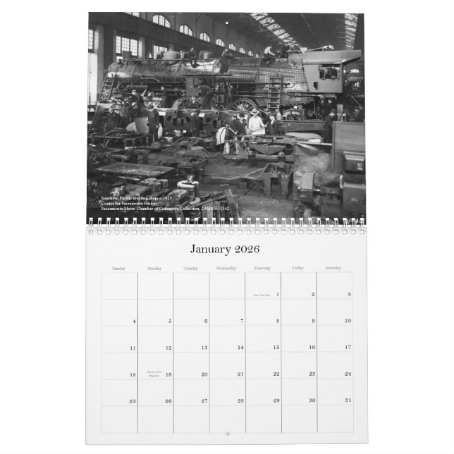 Modern Sacramento, 1920s - 1930s Calendar (Jan 2026)