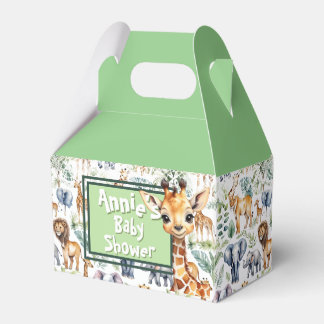Modern Safari Chic: Trendy Baby Shower Favour Box