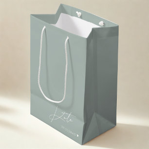 Modern Sage Bridesmaid Proposal Gift Bag