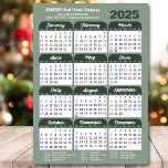 Modern Sage Green 2024 Calendar Business Simple Holiday Card<br><div class="desc">Business 2024 Calendar Modern Sage Green Minimalist New Year Holiday Card. All the texts are pre-arranged for you to personalise easily and quickly with your own details. Wish you all a Happy Holidays and an Amazing New Year! For many other card designs, please visit (Holiday Cards) https://www.zazzle.com/collections/119095696689680604 (Holiday Postcards) https://www.zazzle.com/collections/119753491551091405...</div>