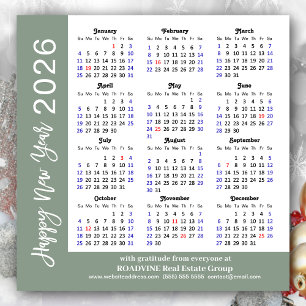 Modern Sage Green 2025 Calendar Business Magnetic