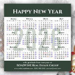 Modern Sage Green 2026 Calendar Business Magnetic<br><div class="desc">Modern Sage Green Minimalist 2026 Calendar typography 'Happy New Year' Business Magnetic Card. All the texts are pre-arranged for you to personalise easily and quickly with your own details.</div>