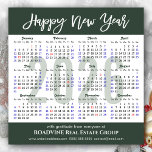 Modern Sage Green Business 2025 Calendar Simple Holiday Card<br><div class="desc">Business 2025 Calendar Modern Script Sage Green Minimalist New Year Holiday Card. All the texts are pre-arranged for you to personalise easily and quickly with your own details. Wish you all a Happy Holidays and an Amazing New Year! For many other card designs, please visit : (Holiday Cards) https://www.zazzle.com/collections/119095696689680604 (Holiday...</div>
