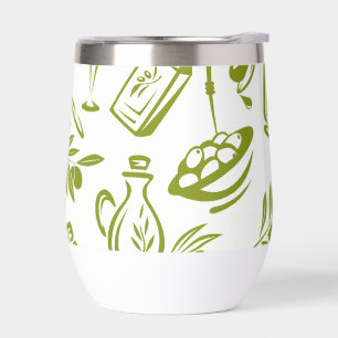 Modern Sage Green Olive Leaf Fruit Chic Design