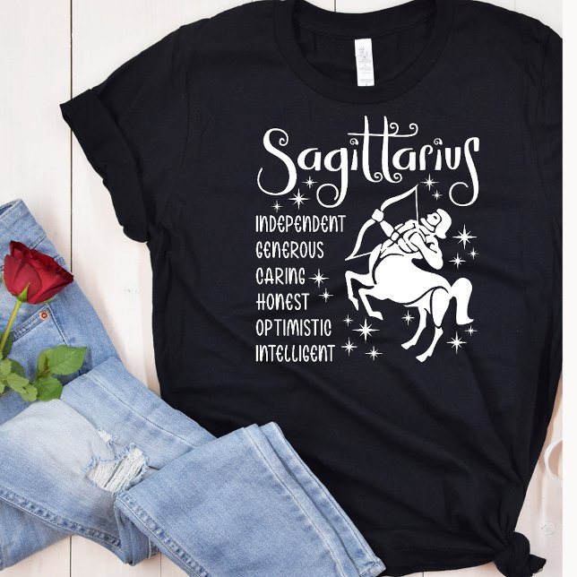 Modern  Sagittarius Zodiac Horoscope  T-Shirt (Creator Uploaded)