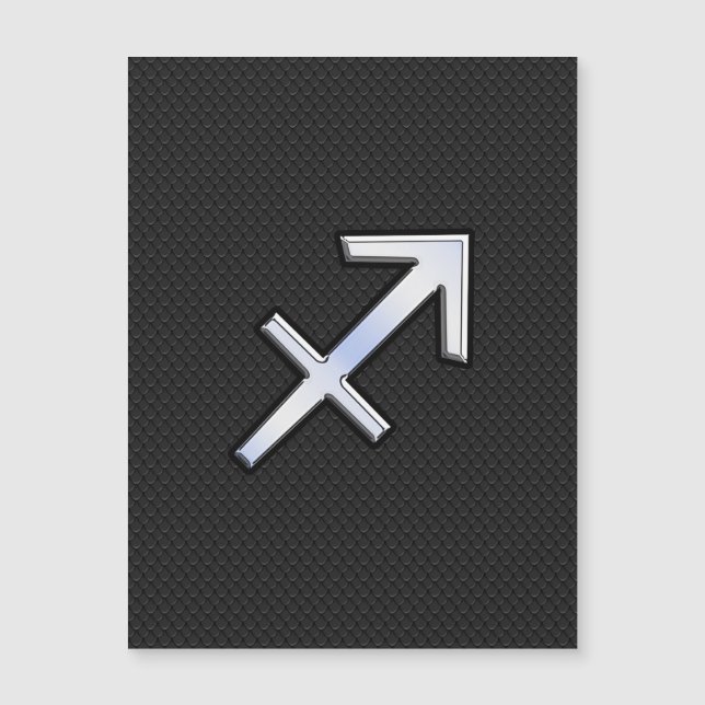 Modern Sagittarius Zodiac Sign on Snake Skin (Front)