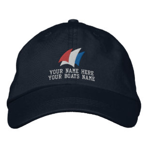 Modern sailing sailors yacht captain embroidered hat