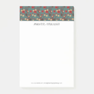 Modern Sakura Cherry Tree and Monkey Asian Post-it Notes
