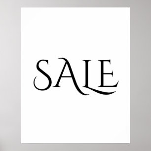 Modern Sale Sign, Aesthetic Pretty Sale Poster