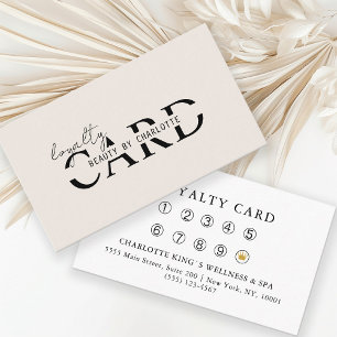 Modern, Salon,  10 - Loyalty Card