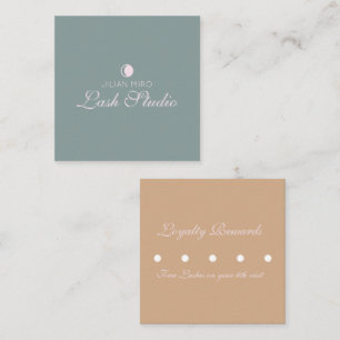 Modern Salon Beauty Eyelash Studio Appointment  Bu Loyalty Card