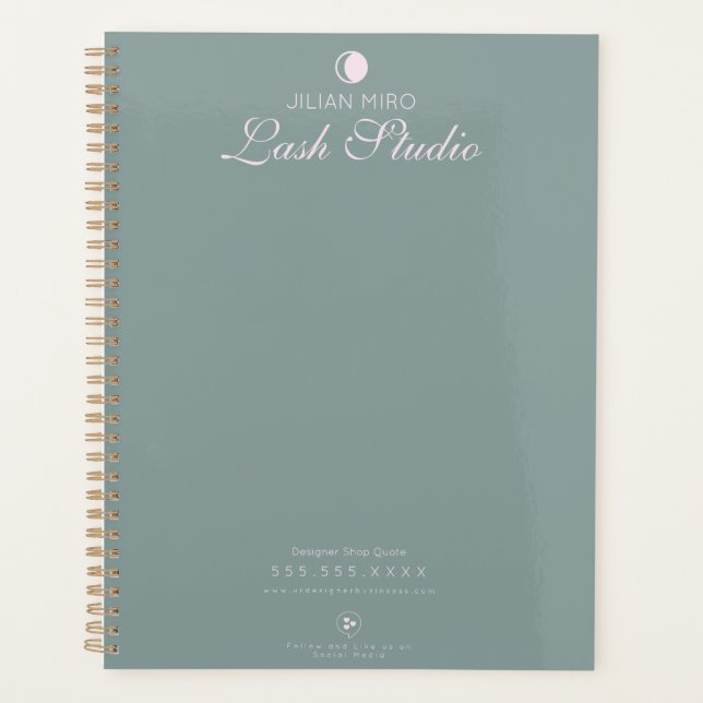 Modern Salon Beauty Eyelash Studio     Planner (Front)