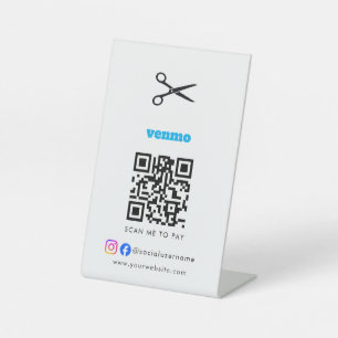 Modern Salon Business Pedestal Sign