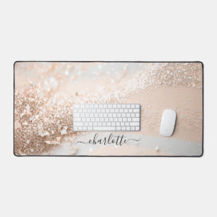 Modern, Salon, Glitter (Imitate) Desk Mat