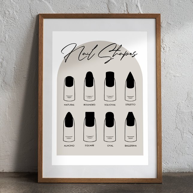 Modern Salon Nail Shape Poster (Creator Uploaded)