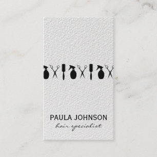 Modern Salon Shears Hair Specialist Business Card